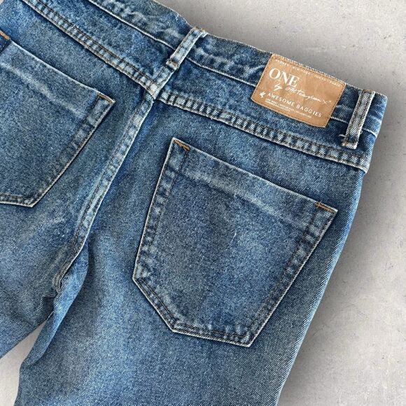 ONE by One Teaspoon Awesome Baggies Denim Sz 25 - Medium Distressed Wash - Picture 8 of 8